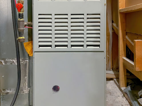 A gas furnace in an Easton, PA home